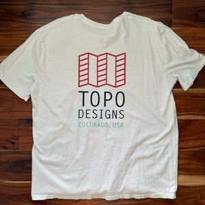 Topo Designs Men’s Off White Graphic Tee